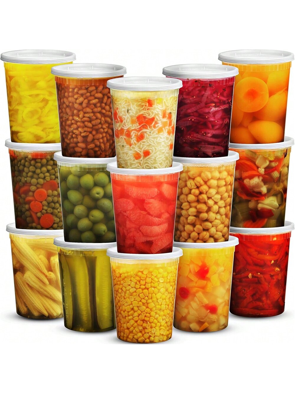 Meal Prep Recipes - 24 упаковки, 32 унции, Deli контейнеры