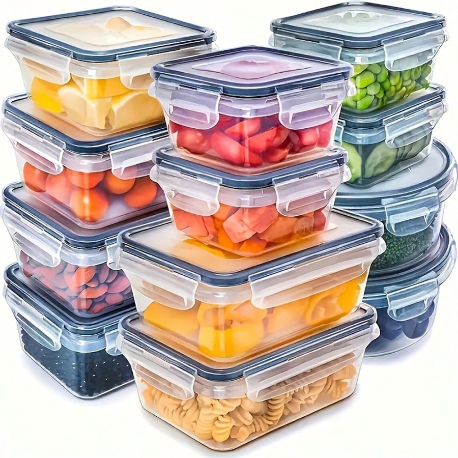 Meal Prep Lunch Boxes - Набор из 24 контейнеров для приготовления
