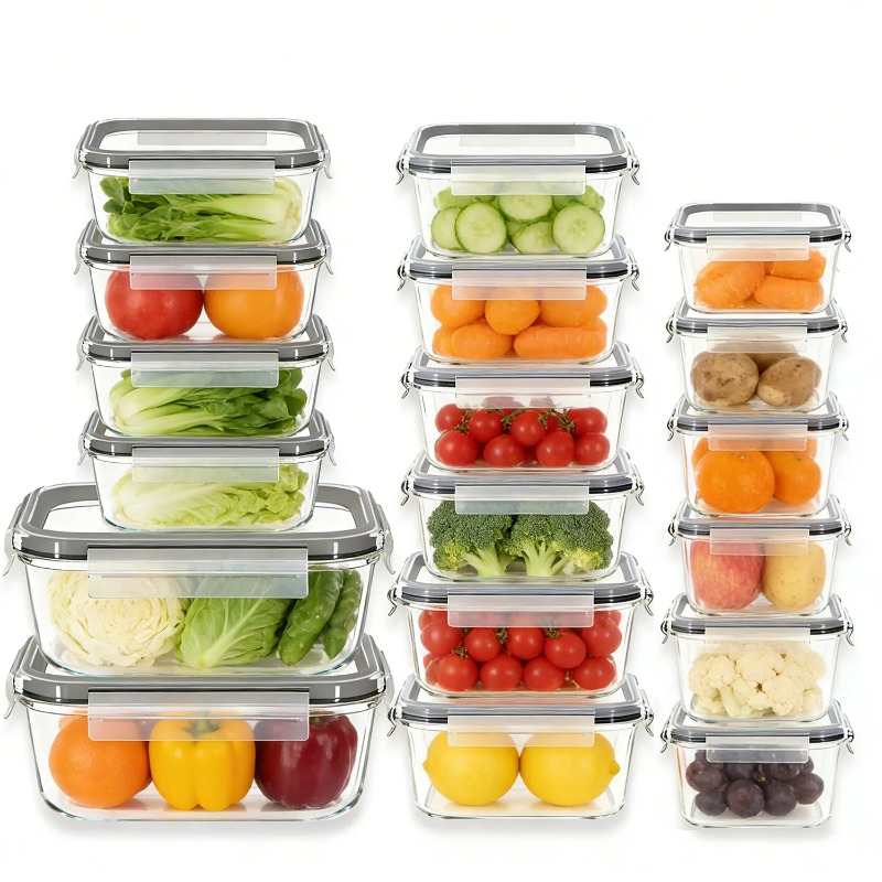 Meal Prep Kit - Набор из 18 стеклянных контейнеров для