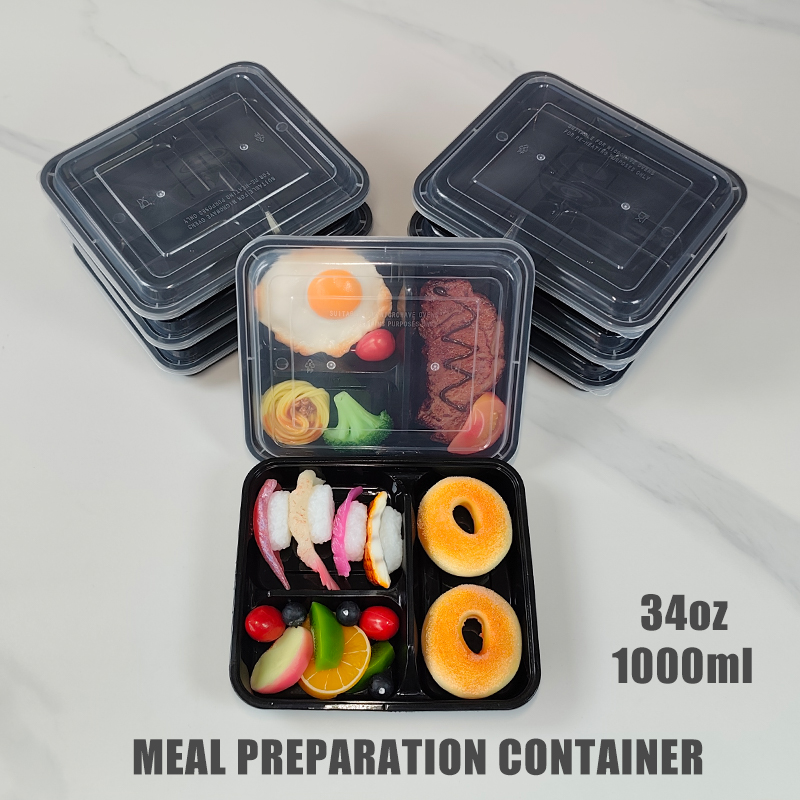 Meal Prep Recipes - Контейнеры для еды с 3 отделениями,