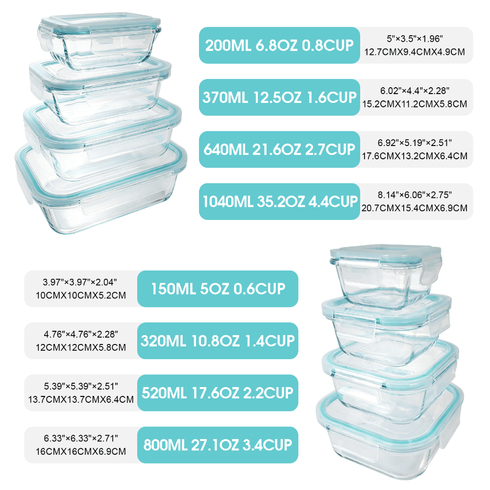 Стеклянные контейнеры для хран – обзор и цена Meal Prep Kit