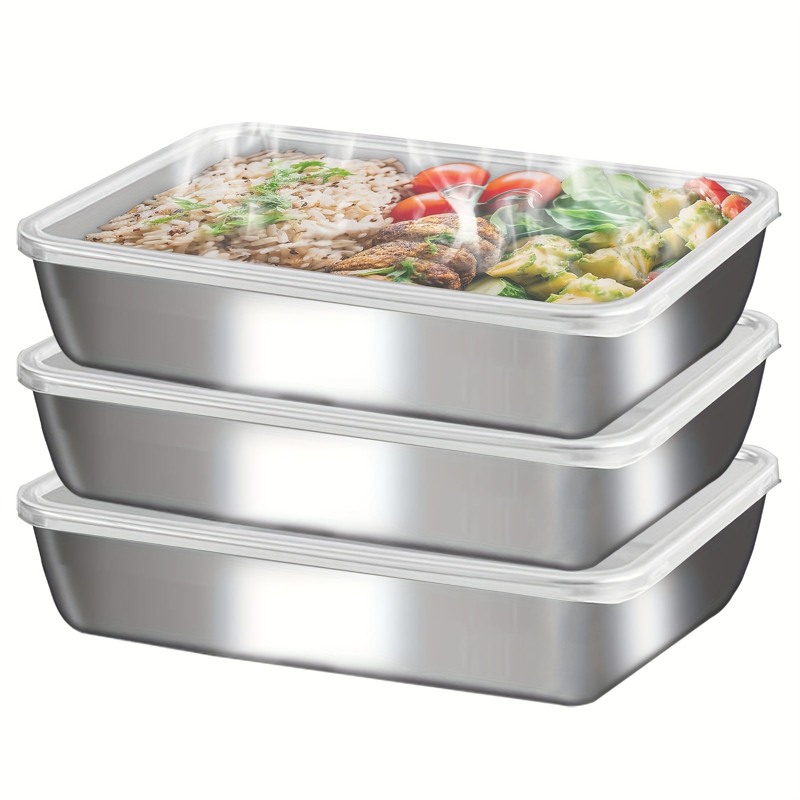 Набор из 3 контейнеров для еды – обзор и цена Meal Prep Lunch Boxes